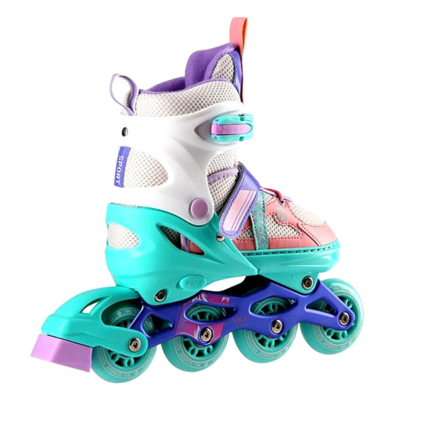 Nils Extreme inline-luistimet, NJ1828A, väri valkoinen-mint pinkki