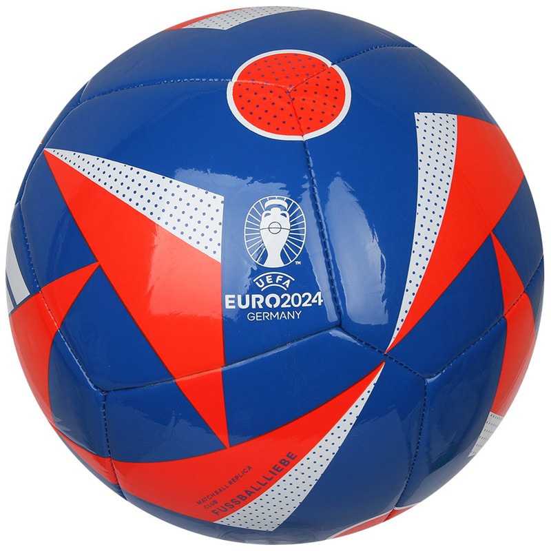 Adidas Euro24 jalkapallo, koko 5, väri sininen-punainen-valkoinen.