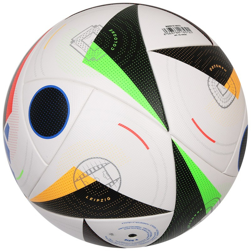 Adidas Euro24 Competition jalkapallo, koko 5, väri valkoinen-vihreä-punainen-oranssi.