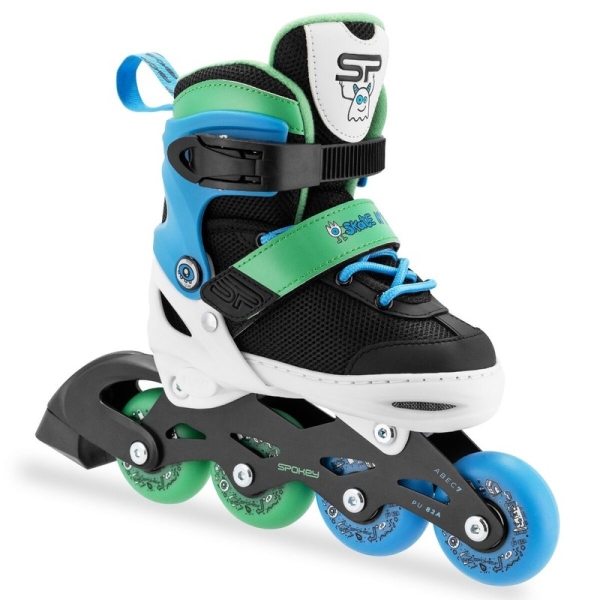 Spokey inline-luistimet, 4 in 1, Quattro 942276, vihreä väri. Spokey inline-luistimet, 4 in 1, Quattro 942276, vihreä väri.