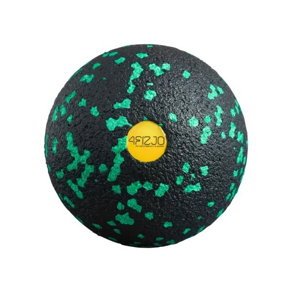 Piłka do masażu 8 cm 4FIZJO, kolor czarno-zielony Piłka do masażu 8 cm 4FIZJO, kolor czarno-zielony