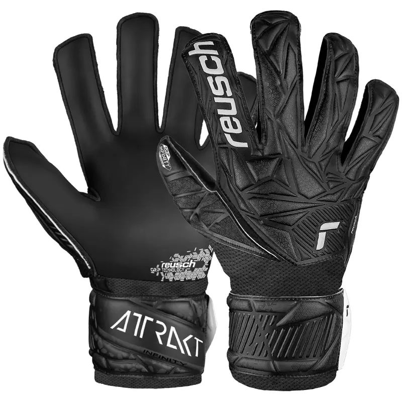 Reusch Attrakt Infinity Junior maalivahtikäsineet, musta