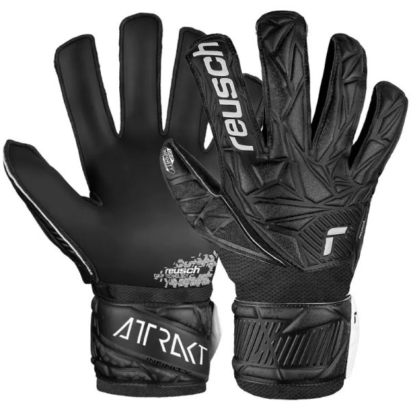 Reusch Attrakt Infinity Junior maalivahtikäsineet, musta