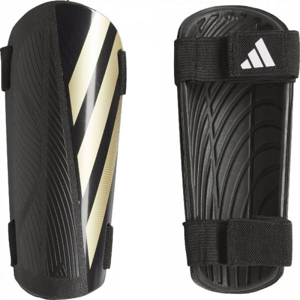 Adidas Tiro SG TRN jalkapallosuoja, musta ja kultainen Adidas Tiro SG TRN jalkapallosuoja, musta ja kultainen