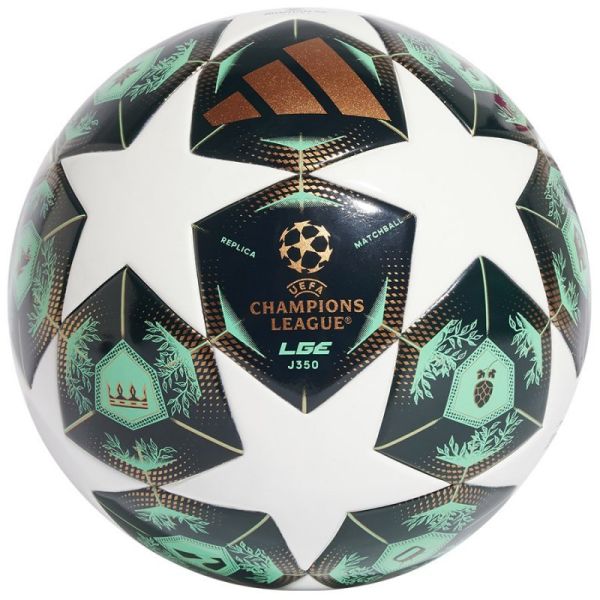 Adidas UCL League J350 jalkapallo, musta ja valkoinen Adidas UCL League J350 jalkapallo, musta ja valkoinen