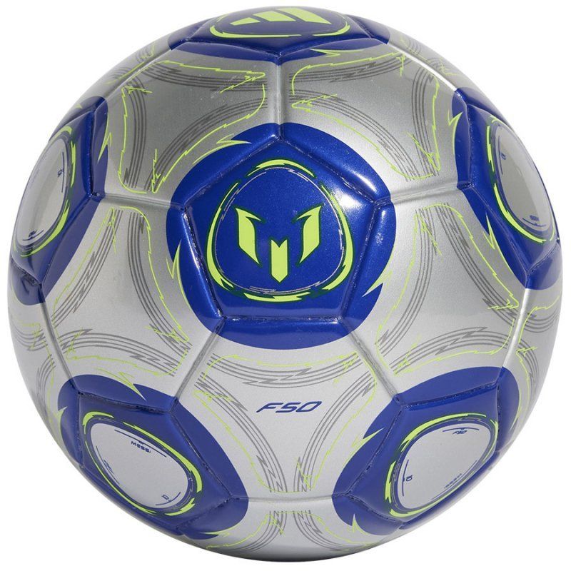 Adidas Messi F50 jalkapallo, minikoko, harmaa-sininen-kreikkalainen väri