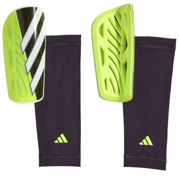 Adidas Tiro SG LGE jalkapallosuojat, kelta-musta-violetti, kelta-musta-violetti Adidas Tiro SG LGE jalkapallosuojat, kelta-musta-violetti, kelta-musta-violetti